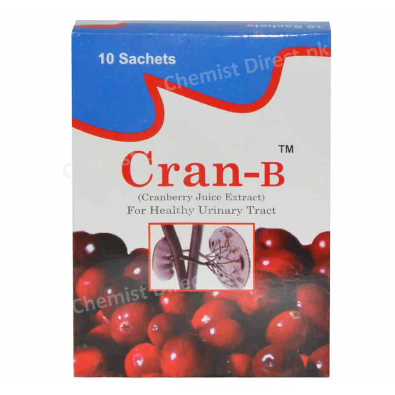 Cran-B Sachet Powder Herbal Preparation Cranberry juice extract Urinary Tractinfection