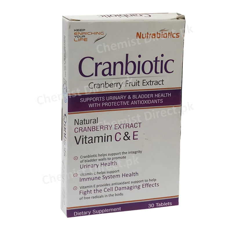 Cranbiotic Tablet Nutrabiotics pharma