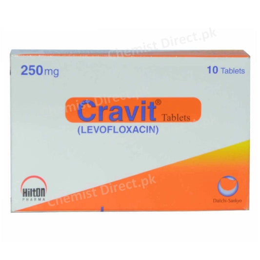 Cravit 250mg Tablet Hilton Pharma Quinolones Anti Bacterial Levofloxacin