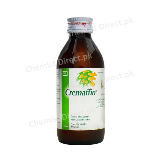 Cremafin Syrup 120ml Abbott Laboratories Constipation Relief Magnesium Hydroxide Mixture 3.5ml Liquid Paraffin