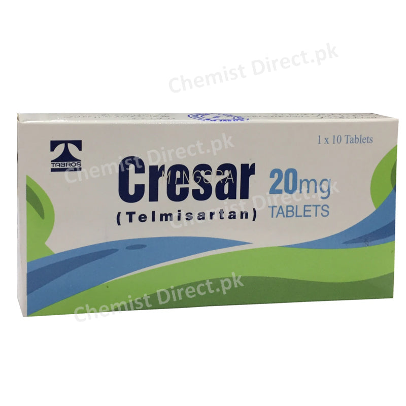 Cresar 20mg Tablet Tabros Pharma Telmisartan