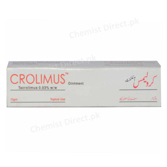 Crolimus 0.03% Ointment 10gram Valor Pharmaceuticals Anti Eczema Tacrolimus Monohydrate