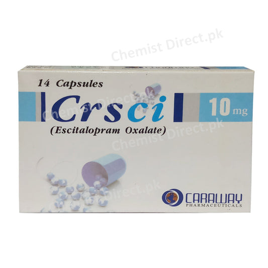 Crsci 10mg Cap Capsule Caraway Pharmaceuticals Anti Depressant Escitalopram