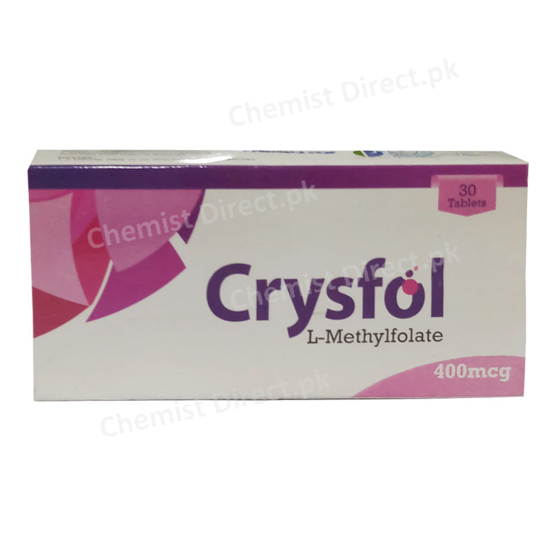 Crysfol 400mcg Tab Tablet Crystal Pharma L-Methylfolate