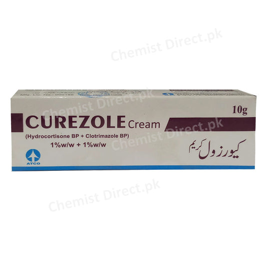 Curezole Cream 10g Atco Laboratories Pvt Ltd Anti Fungal Clotrimazole 1 Hydrocortisone 1