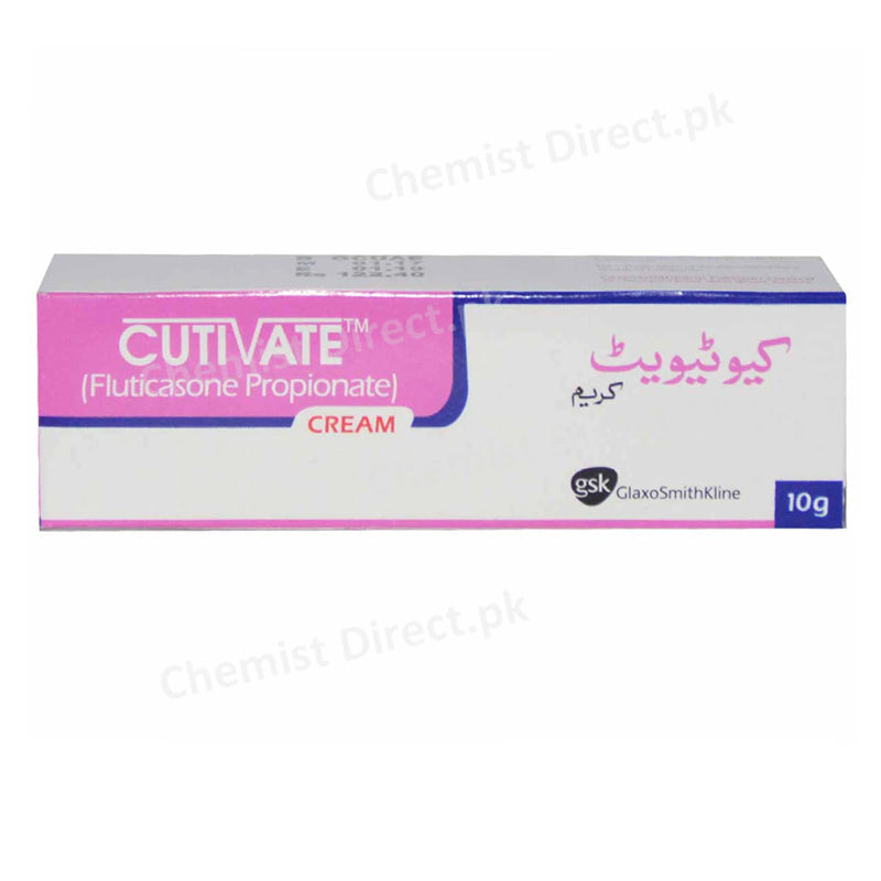 Cutivate Cream 10g Glaxosmithkline Pakistan Limited Corticosteroid Fluticasone Propionate