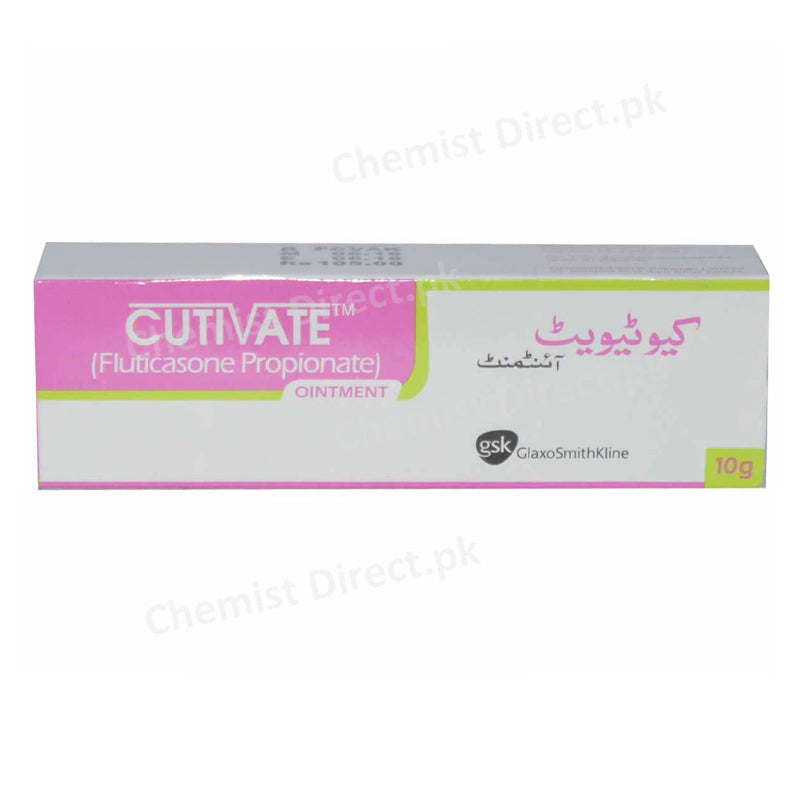 Cutivate Ointment 10gm Glaxosmithkline Pakistan Limited Corticosteroid Fluticasone Propionate