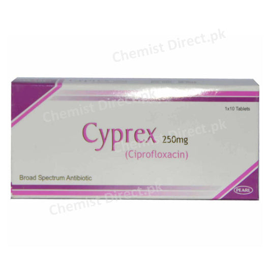 Cyprex 250mg Tab Tablet Pearl Pharma Ciprofloxacin