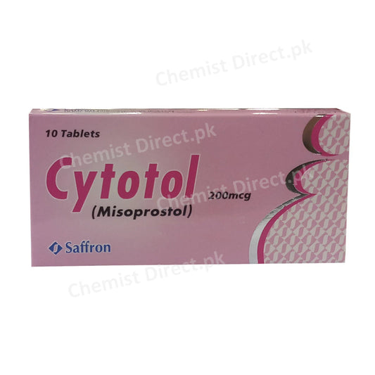 Cytotol Tablet 200mcg Saffron Pharmaceuticals Company prostaglandins