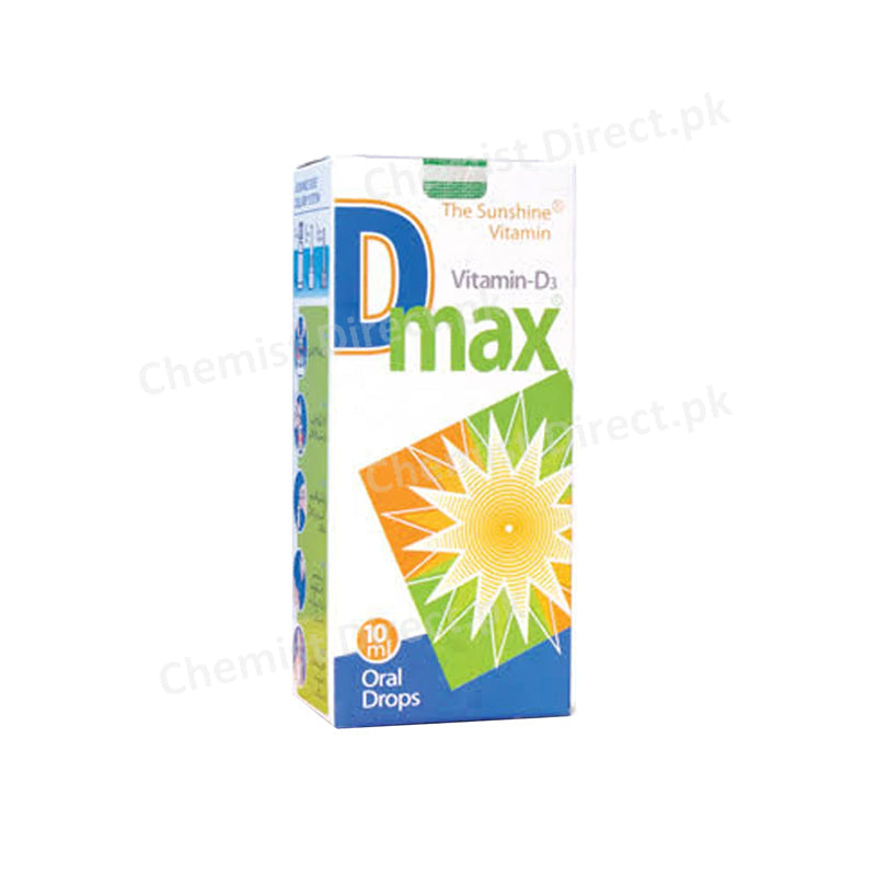 D-Max Drops 10ml Matrix Pharma Vitamin D Analogue Vitamin D3 (Cholecalciferol)