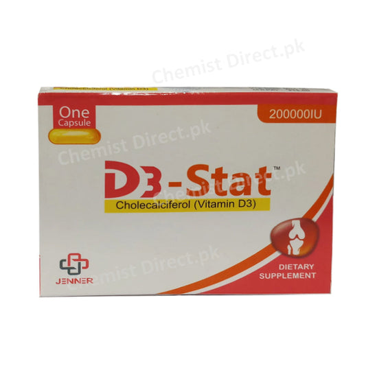 D3 Stat 2000,00 iu Soft Capsule Jenner Pharma Vitamin D Analogue Vitamin D3 Cholecalciferol 