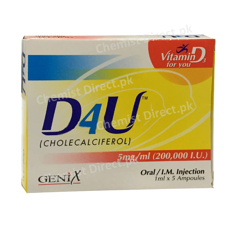 D4U 5mg/200000I.U Injection – ChemistDirect.pk