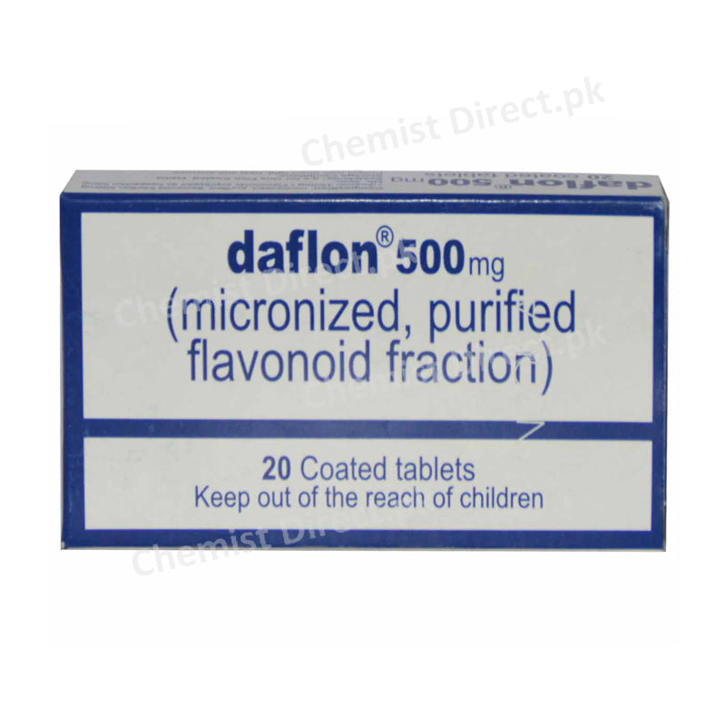 Daflon Tablet 500mg Servier Research Pharmaceuticals Pakistan Anti-Haemorrhoidal Diosmin