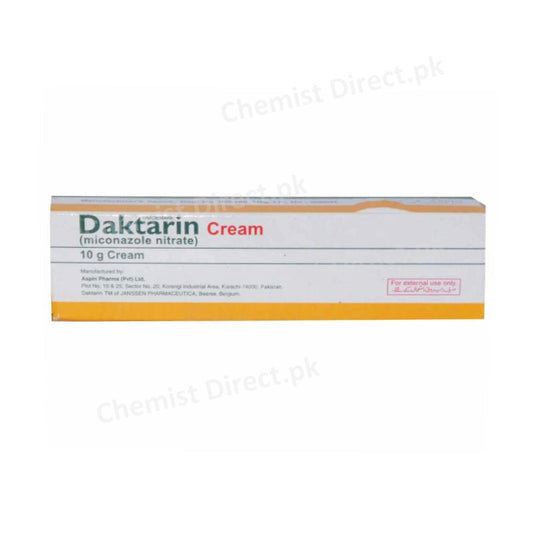 Daktarin Cream 2% 10gm Aspin Pharma formerly Janssen Cilag Anti-Fungal Miconazole Nitrate