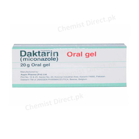 Daktarin Oral Gel 2% 20gm Aspin Pharma formerly Janssen Cilag Anti-Fungal Miconazole