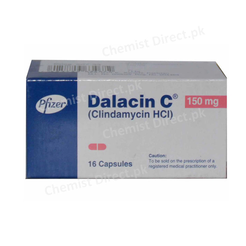 Dalacin C Capsule 150mg Pfizer Pakistan Anti-Bacterial Clindamycin HCl