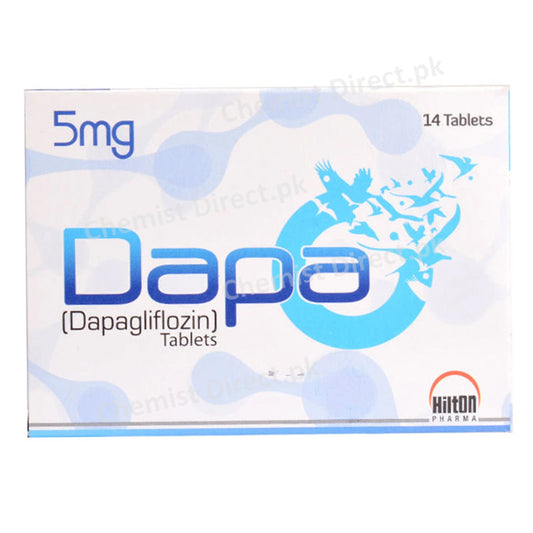 Dapa 5mg Tab Tablet Hilton Pharma Oral Hypoglycemic Dapagliflozin Propanediol Monohydrate 5mg