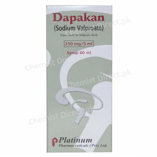 Dapakan syp 60ml Syrup Platinum Pharmaceuticals Pvt Ltd Anti Epileptic Sodium Valproate