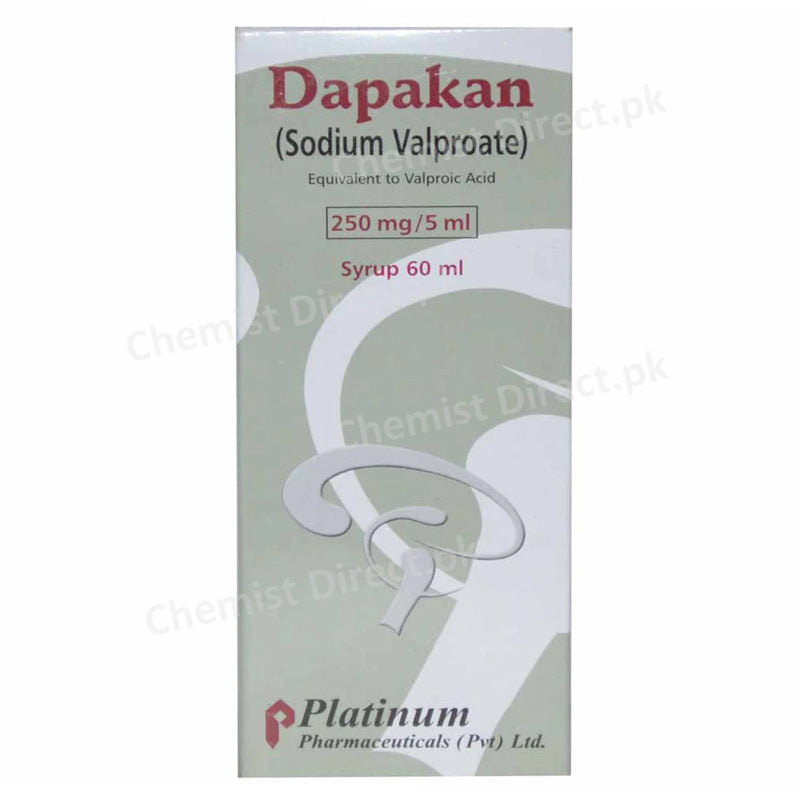 Dapakan syp 60ml Syrup Platinum Pharmaceuticals Pvt Ltd Anti Epileptic Sodium Valproate