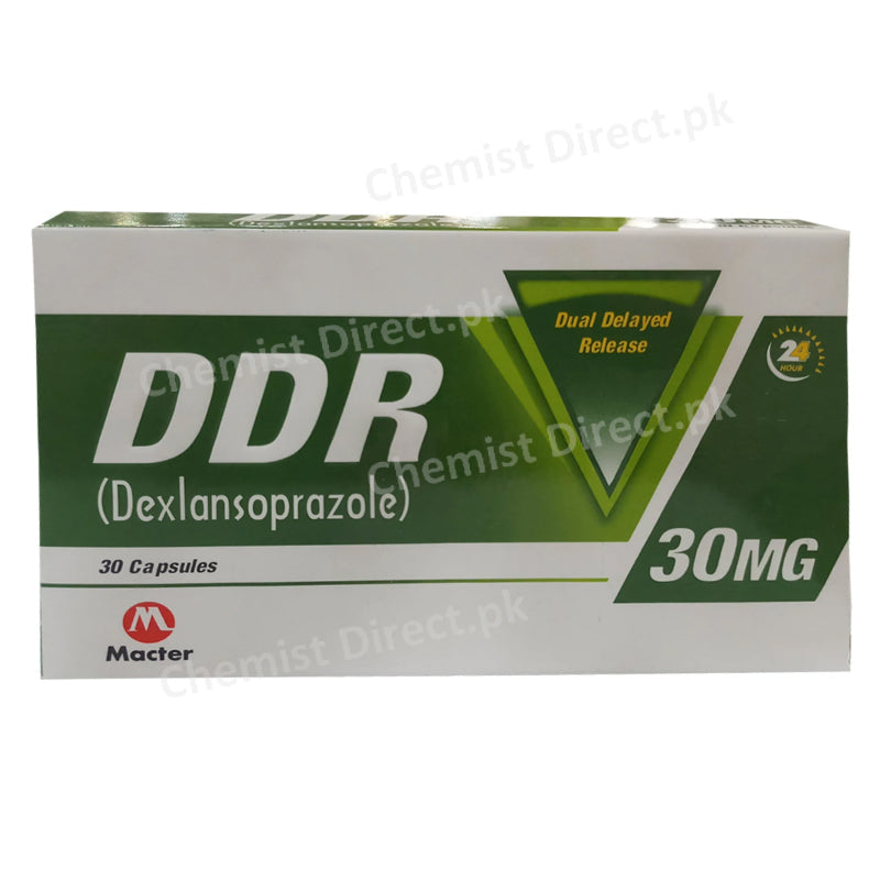 DDR 30mg Cap Capsule Macter Pharma Dexlansoprazole.