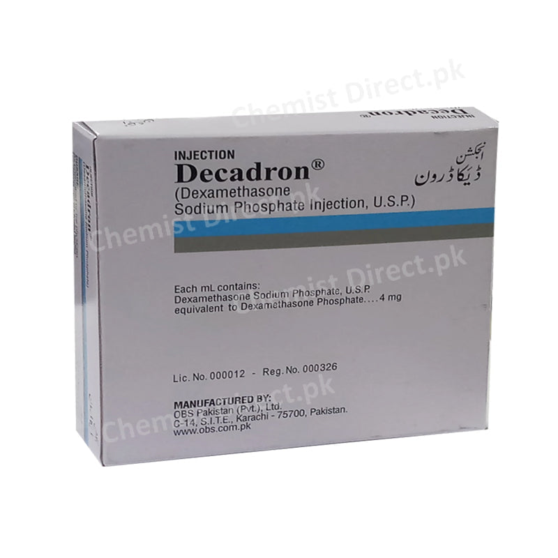 Decadron Injection 4mg Obs Pharma Corticosteroids Dexamethasone