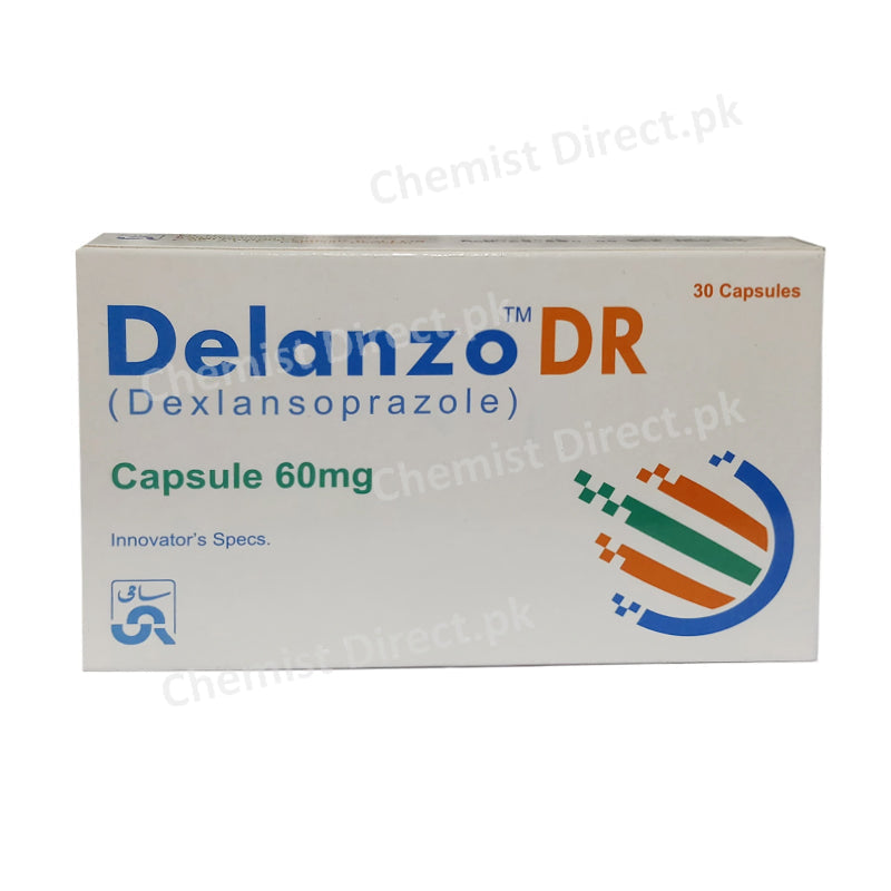 Delanzo DR 60mg Capsule Sami Pharmaceuticals Anti Ulcerant Dexlansoprazol