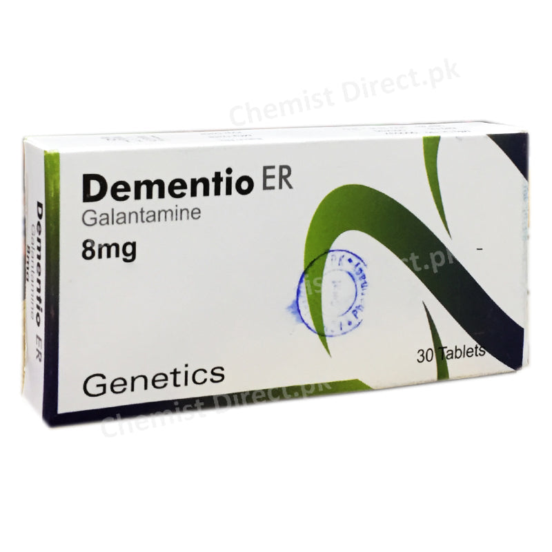 Dementio ER 8mg Tablet Genetics Pharmaceuticals Anti Alzheimer Galantamine HBr