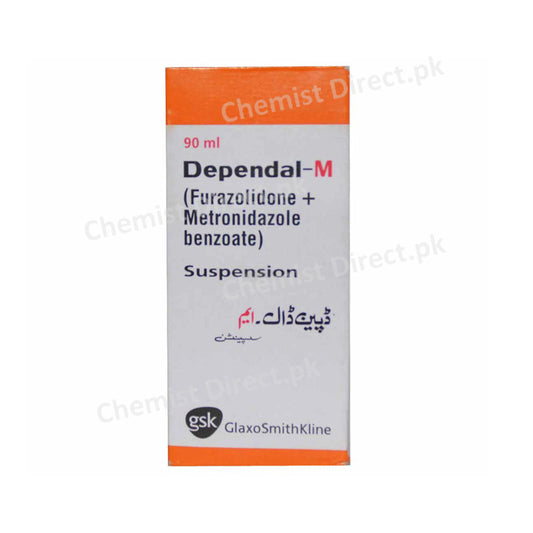 Dependal-M Suspension 90ml Glaxosmithkline Pakistan Limited Anti-Amoebic Metronidazole 75mg, Furazolidone 25mg