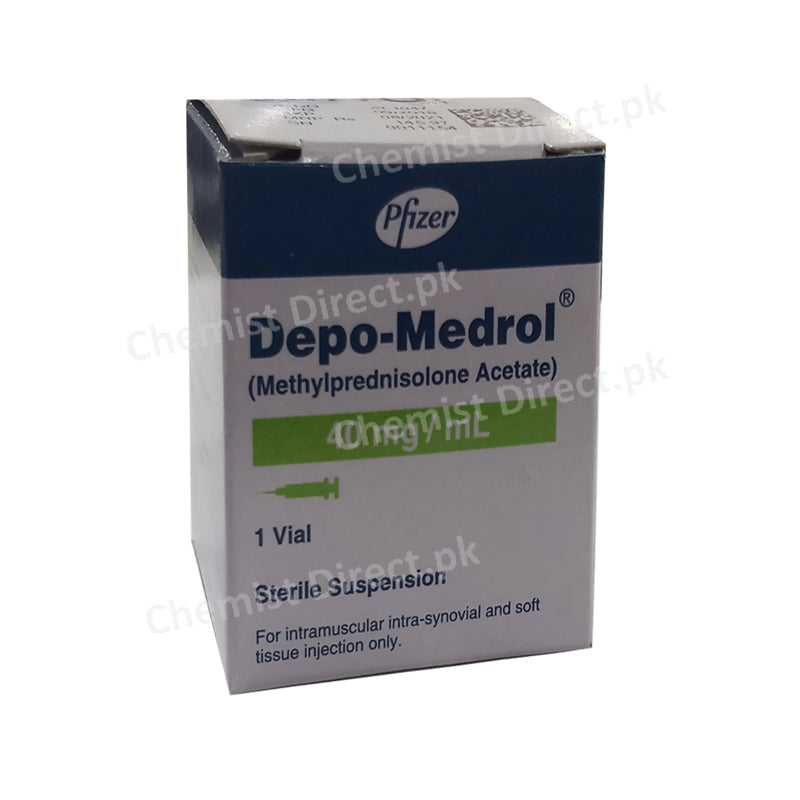 Depo-Medrol 40mg Injection Corticosteroids Pfizer Pakistan Methylprednisolone Acetate