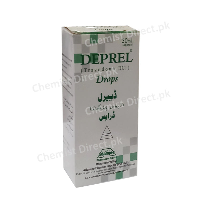 Deprel Drop 30ml Adamjee Pharma Trazodone Hcl