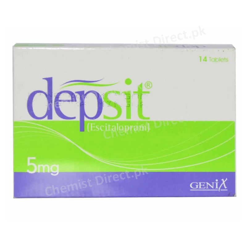 Depsit 5mg Tab Tablet Genix Pharma Anti Depressant Escitalopram