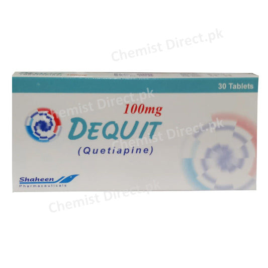Dequit 100mg Tab Tablet Shaheen Pharma Quetiapine