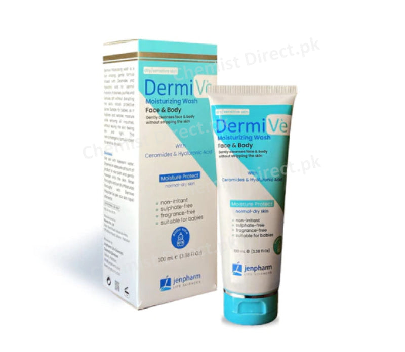 Dermive Moisturizing Face & Body Wash 100Ml Skin Care