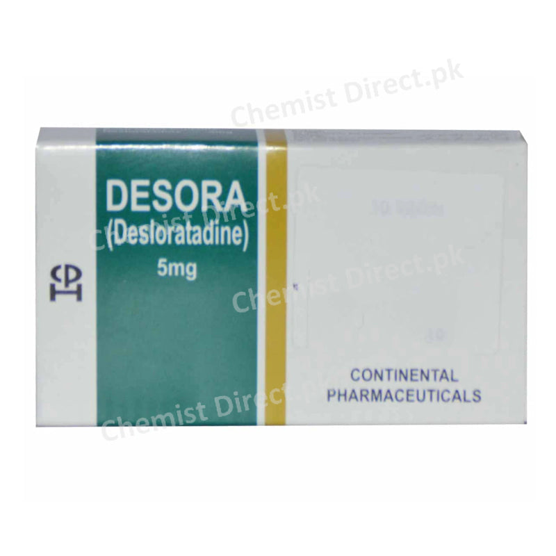 Desora 5mg Tablet Continental pharma Anti-Histamine Desloratadine