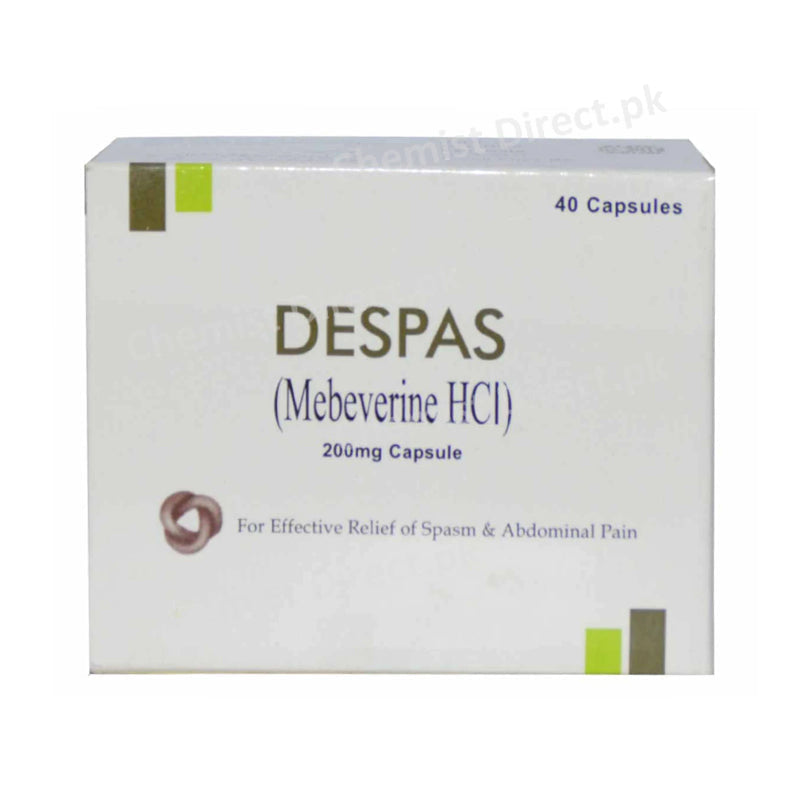 Despas Tablet 200mg SJ & G Fazal Elahi Anti-Spasmodic Mebeverine Hcl