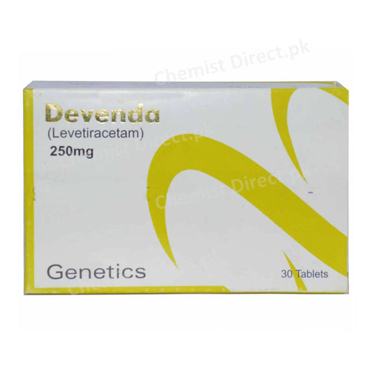 Devenda 250mg Tablet Genetics Pharmaceuticals Anti-Epileptic Levetiracetam