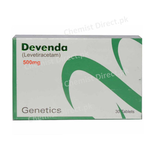 Devenda 500mg Tablet Genetics Pharmaceuticals Anti-Epileptic Levetiracetam