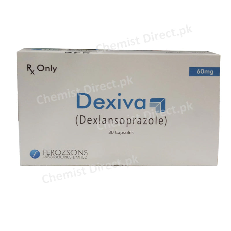 Dexiva 60mg capsule Ferozsons Laboratories Limited Anti-Ulcerant Dexlansoprazole 