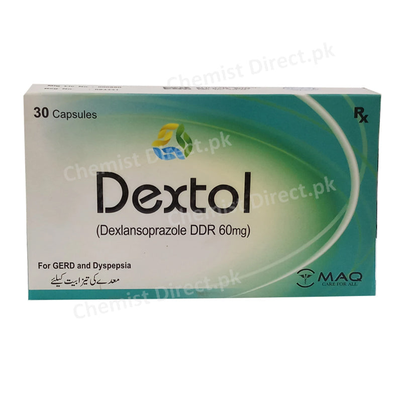 Dextol 60mg Capsule Maq Pharma Anti-Ulcerant Dexlansoprazole