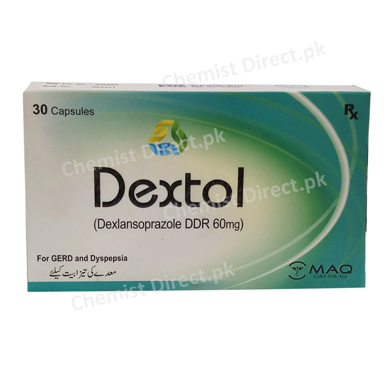 Dextol 60mg Capsule Maq Pharma Anti-Ulcerant Dexlansoprazole