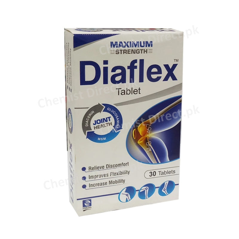 Diaflex Tablet Glucosamine Duacerin Msm Joint Health Sterling Pharma