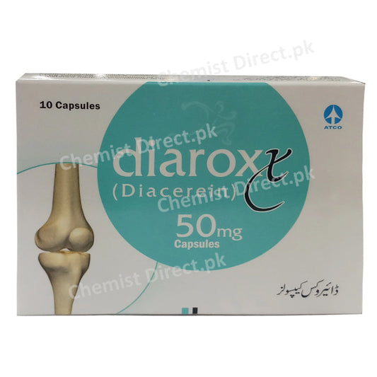 Diarox 50mg Cap Capsule Atco Laboratories Pvt Ltd Anti Rheumatic Diacerein