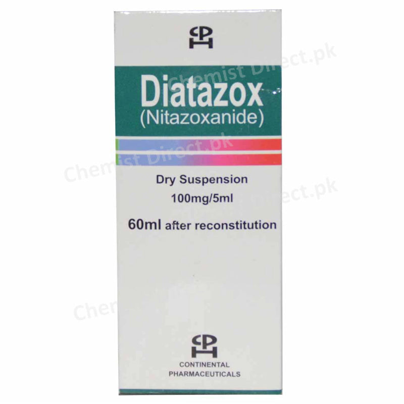 Diatazox 100mg ml Syp 60ml Continental Pharmaceuticals Anti Diarrheal Nitazoxanide 