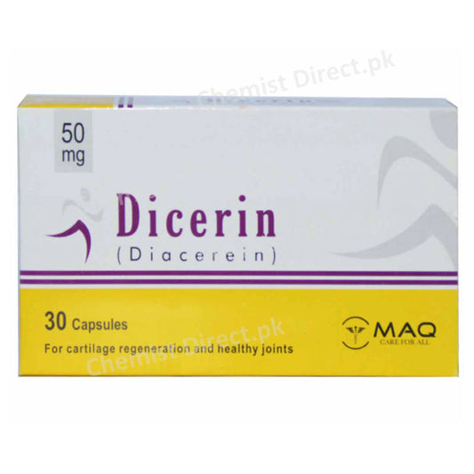 Dicerin 50mg Cap Capsule Genome Pharmaceuticals Pvt Ltd Anti Rheumatic Diacerein