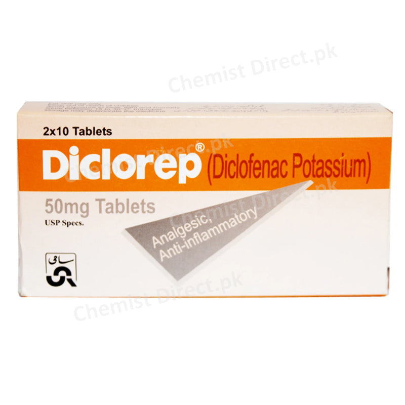 Diclorep 50mg Tab Tablet Sami Pharmaceuticals Nsaid Diclofenac Potassium