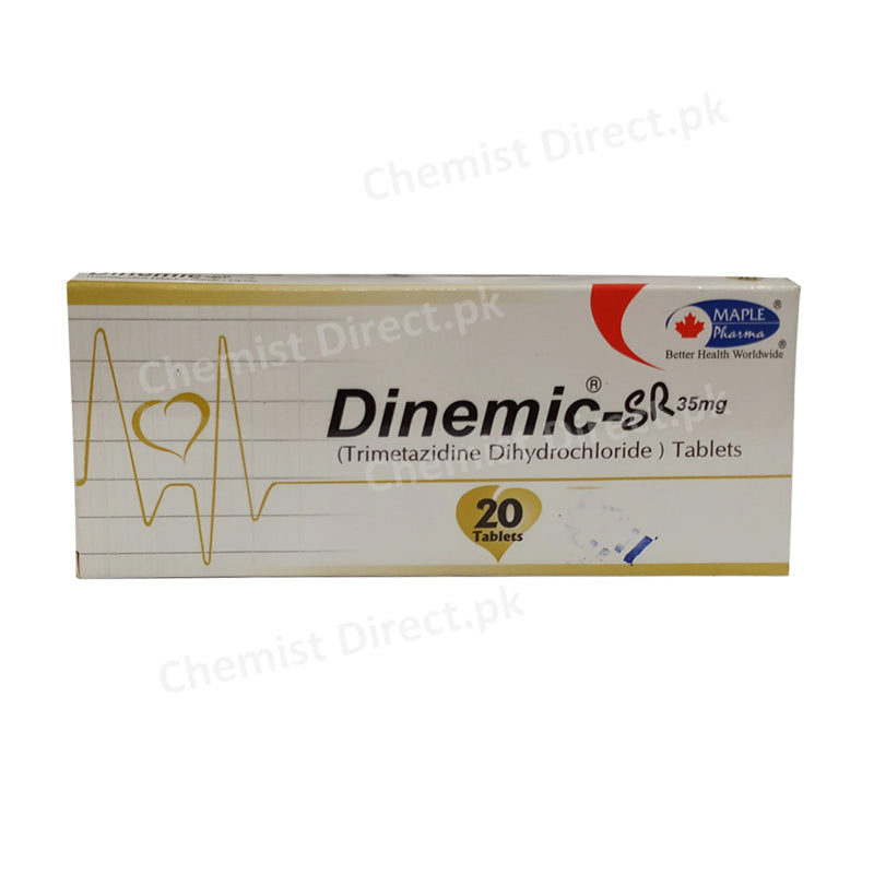 Dinemic-SR Tablet 35mg Maple Pharmaceutical Cardiac Therapy Trimetazidine