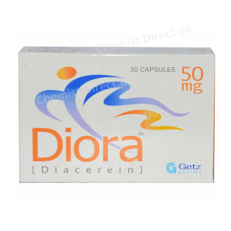 Diora Capsule 50mg Getz Pharma Pakistan Anti-Rheumatic Diacerein