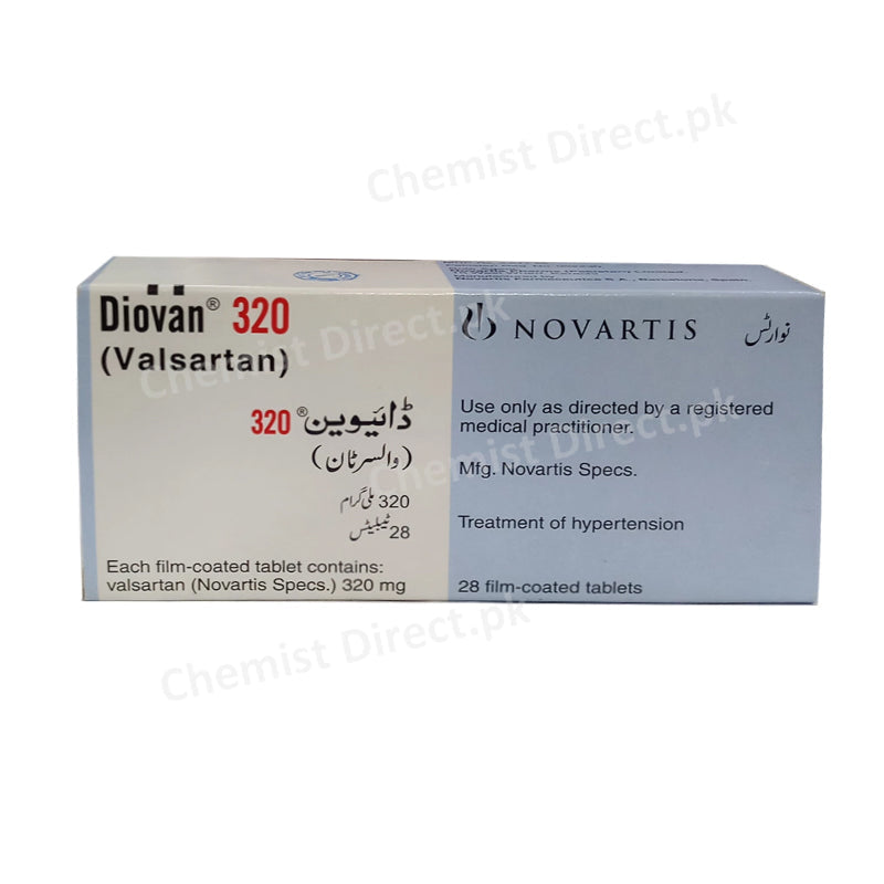 Diovan Tablet 320mg Novartis Pharma Anti-Hypertensive Valsartan