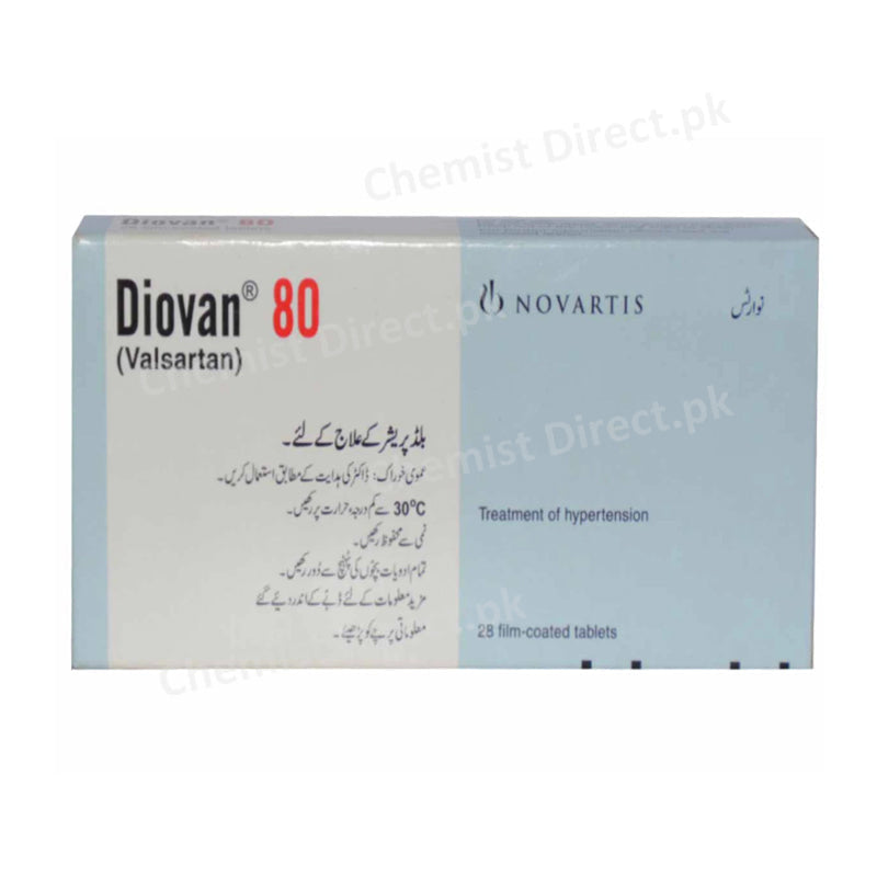 Diovan Tablet 80mg Anti-Hypertensive Valsartan Novartis Pharma