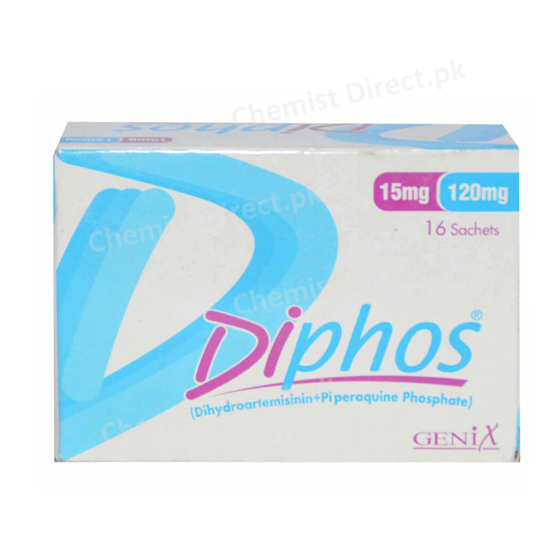 Diphos 15/120mg sachet Genix Pharma Dihydroartemisin piperaquine phosphate